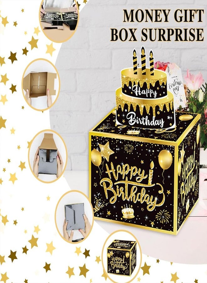 MFCMF Birthday Money Box with 30 Transparent Bags, Pull-Out Cash Gift Holder with Happy Birthday Card & DIY Stickers - Fun Surprise Gift Idea for Any Age, Perfect for Boys, Girls, Family & Friends - Image 5